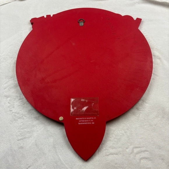 Vtg Looney Tunes Wall Art 90s Plaque That's All Folks Bugs Bunny & Cast Man Cave - Picture 8 of 16